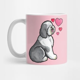 Old English Sheepdog love Mug